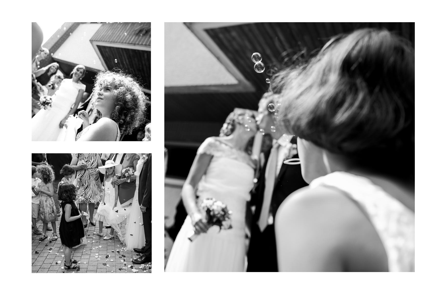 images de mariage, cérémonie civile en noir et blanc à Toulouse, haute garonne